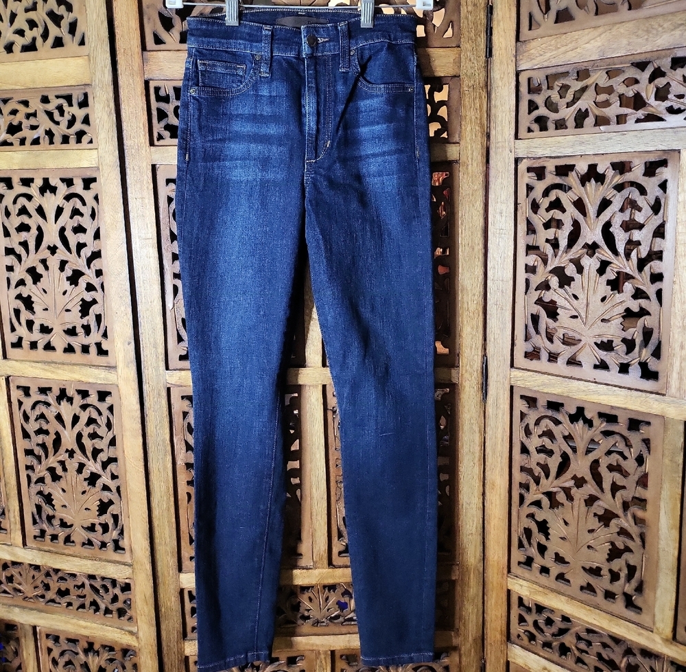 Joe's Jeans High Rise Skinny Ankle in Deep Indigo